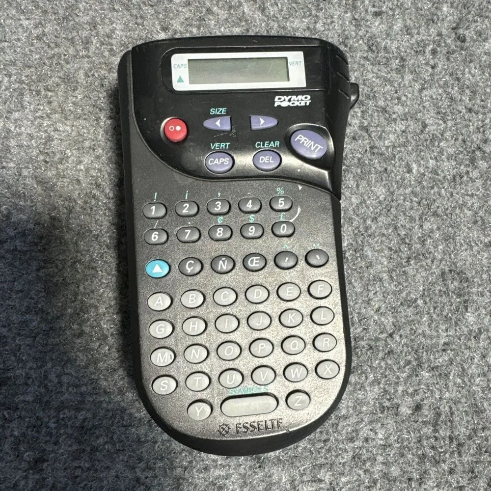Esselte Dymo Pocket Electronic Label Maker Printer Untested‎ As Is